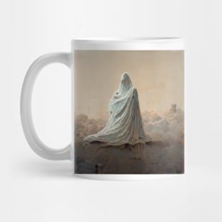 3d art sculpting paint ghost coverage white cloth Mug